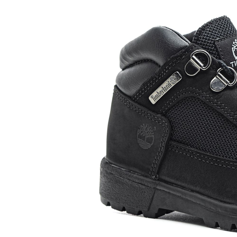 Botas de Nieve Timberland Niños Youth Leather/Fabric Mid Field Negras - Chile EKF-078149